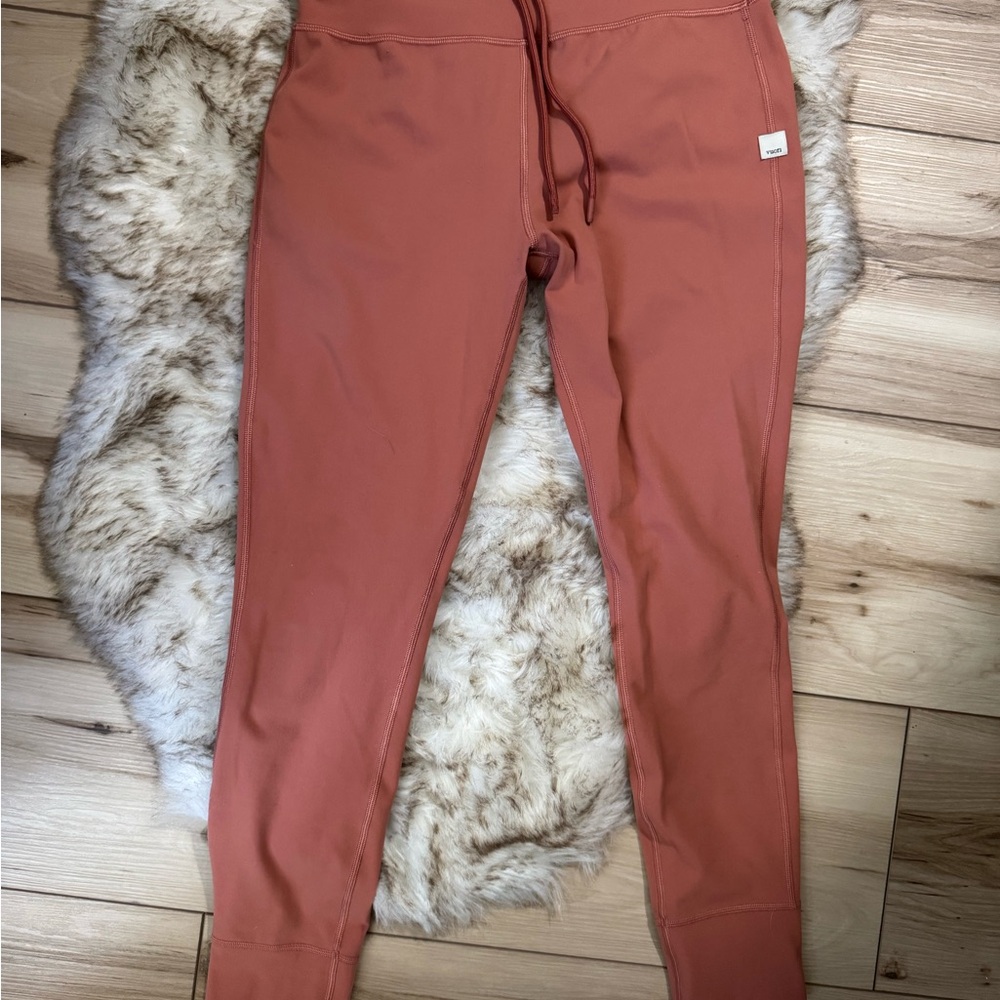 Vuori Terracotta High-Waisted Leggings Seamless Waistband